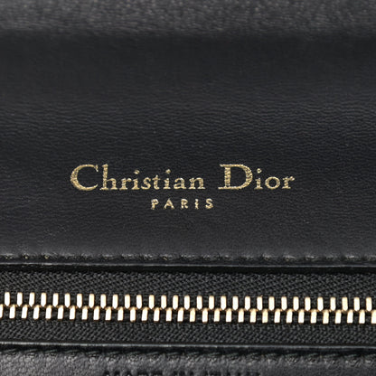 Christian Dior Lizard Medium Diorama Flap Bag Black Gold 6 of 13