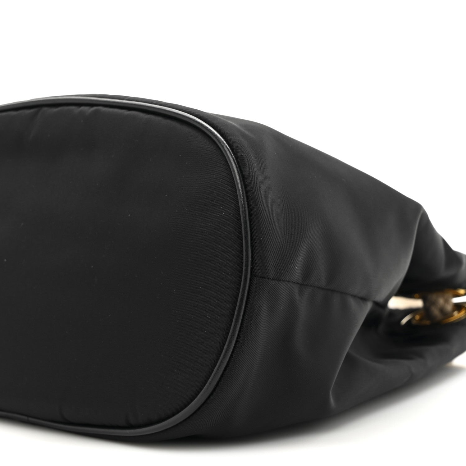 Prada Re-Nylon Triangle Mariner Bucket Bag Black 8 of 9