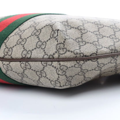 Gucci GG Supreme Monogram Web Small Ophidia Half Moon Hobo Brown 9 of 9
