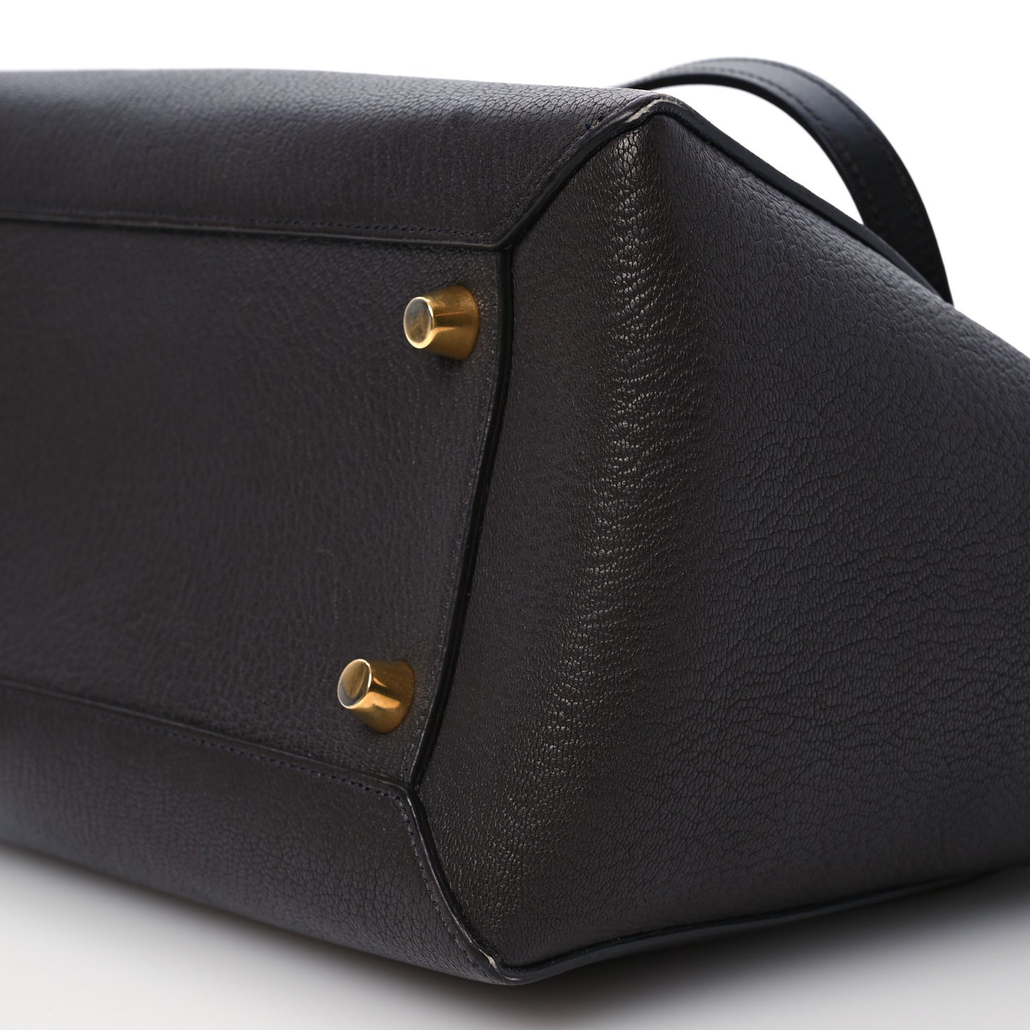Calfskin Smooth Grained Mini Belt Bag Dark Brown