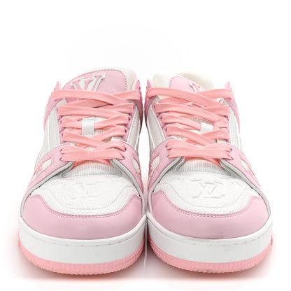 Louis Vuitton Calfskin Monogram Womens LV Trainer Sneakers 39.5 Light Pink 3 of 9
