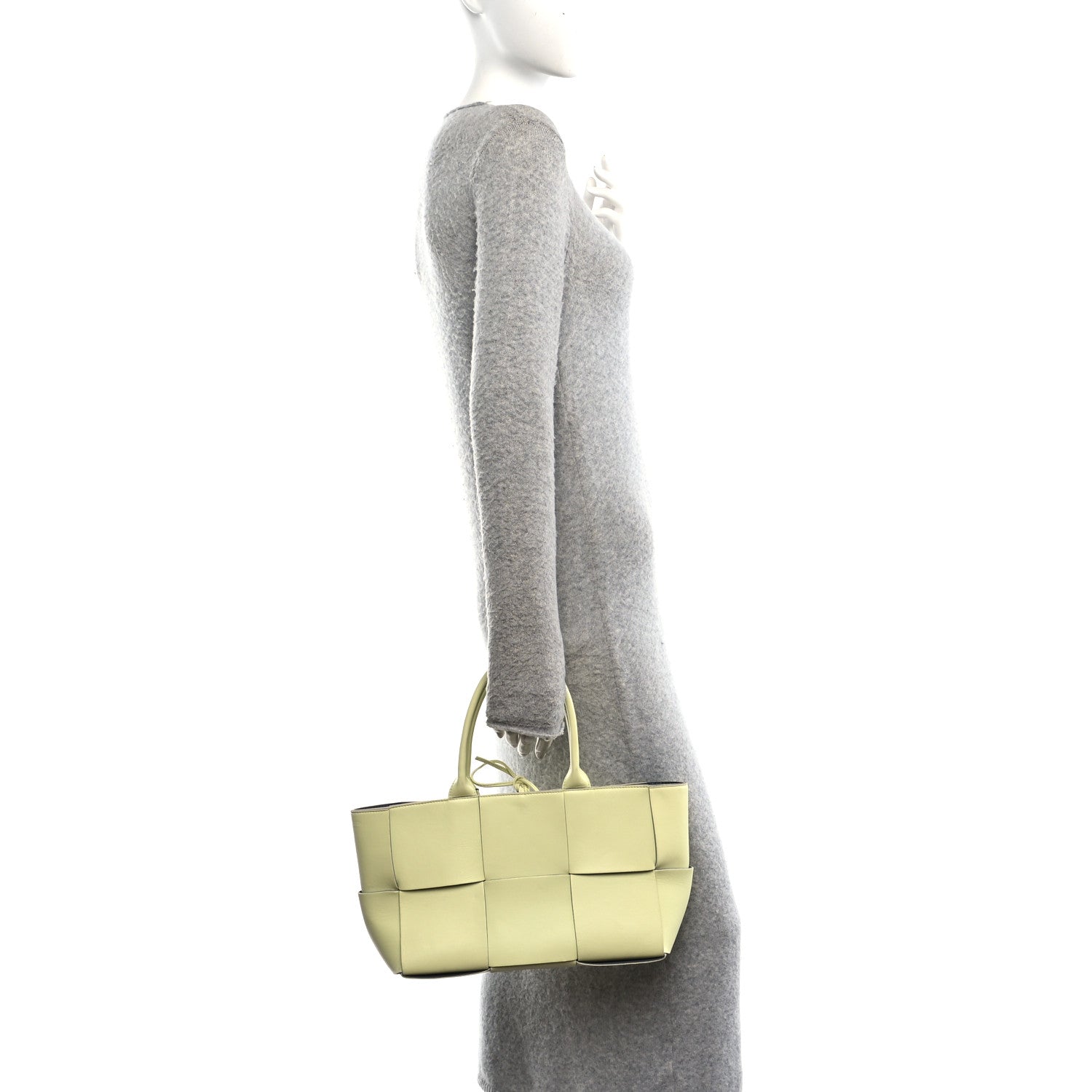 Bottega Veneta Nappa Maxi Intrecciato Small Arco Tote Lemon 2 of 10