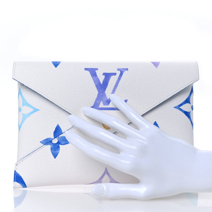 Louis Vuitton Monogram Giant By The Pool Kirigami Pochette Set Blue Rose Beige 2 of 9