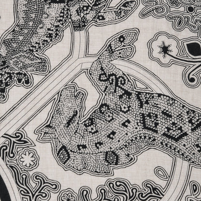 Hermes Cashmere Silk L'Arbre Du Vent Shawl 140 4 of 9