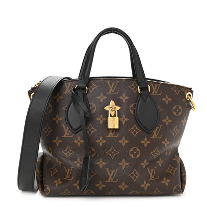 Louis Vuitton Monogram Flower Zipped Tote PM Black 1 of 8