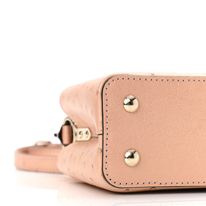 Louis Vuitton Ostrich Capucines Mini Rose Champagne 9 of 10