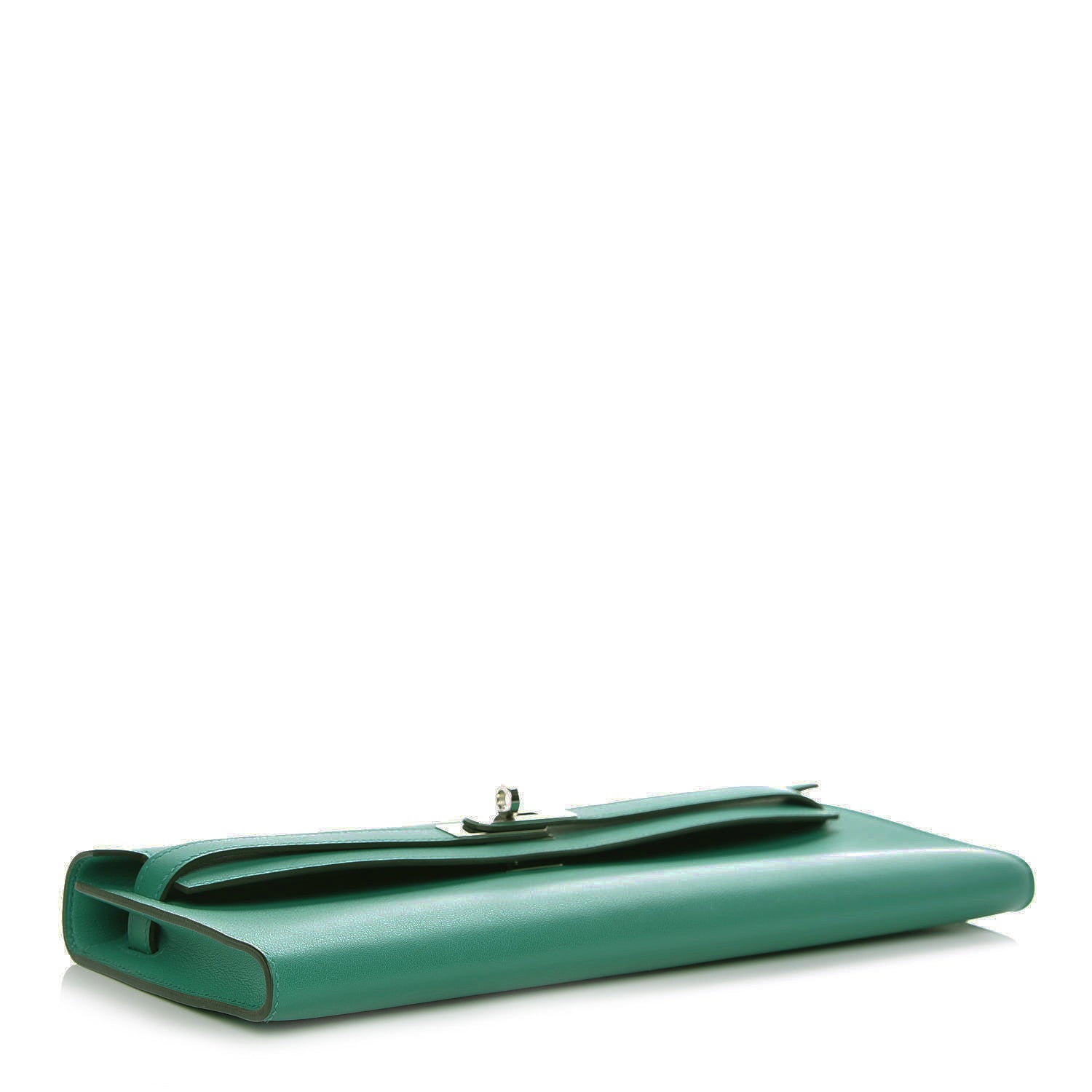 Hermes Swift Kelly Cut Clutch Pochette Vert Vertigo 4 of 10