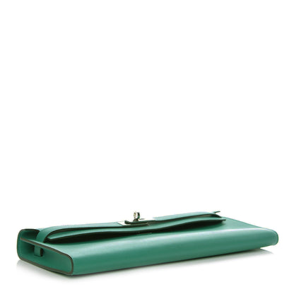 Hermes Swift Kelly Cut Clutch Pochette Vert Vertigo 4 of 10