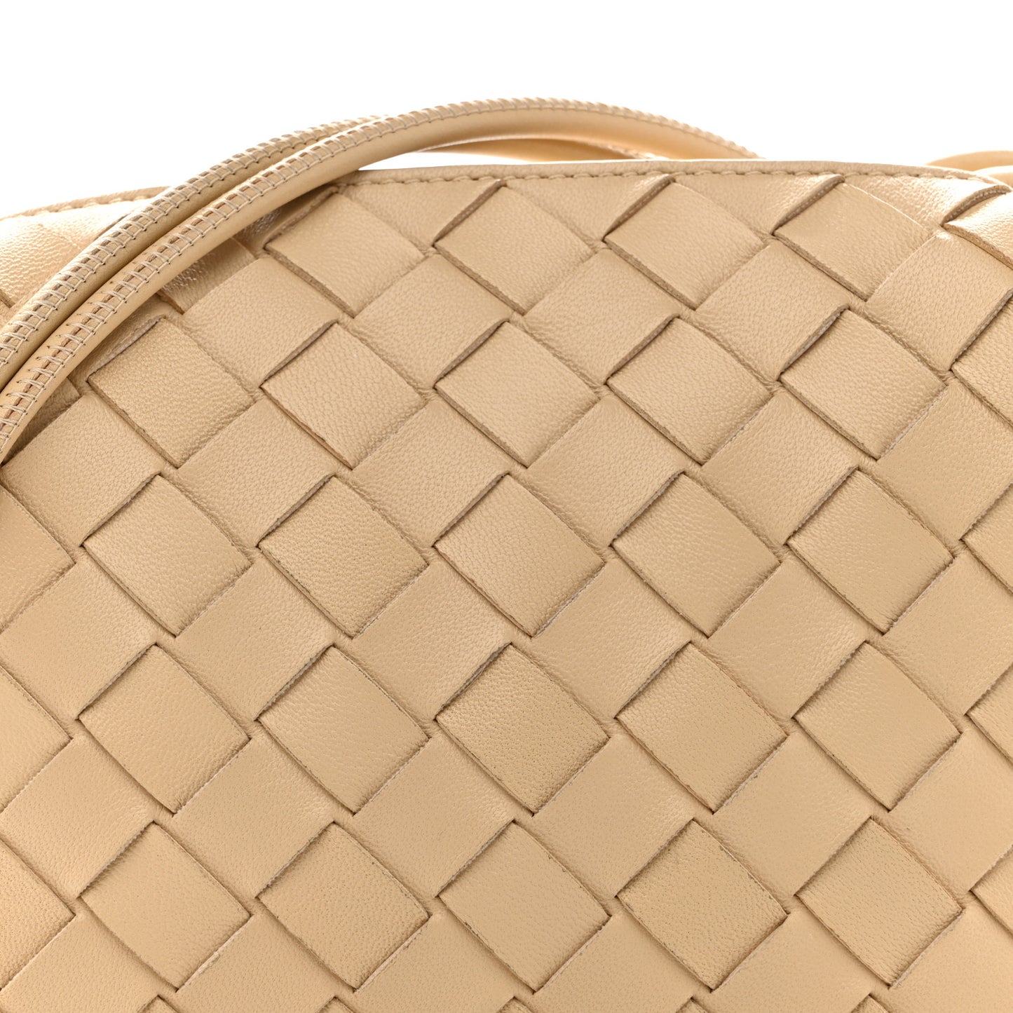 Nappa Intrecciato Mini Loop Camera Bag Porridge