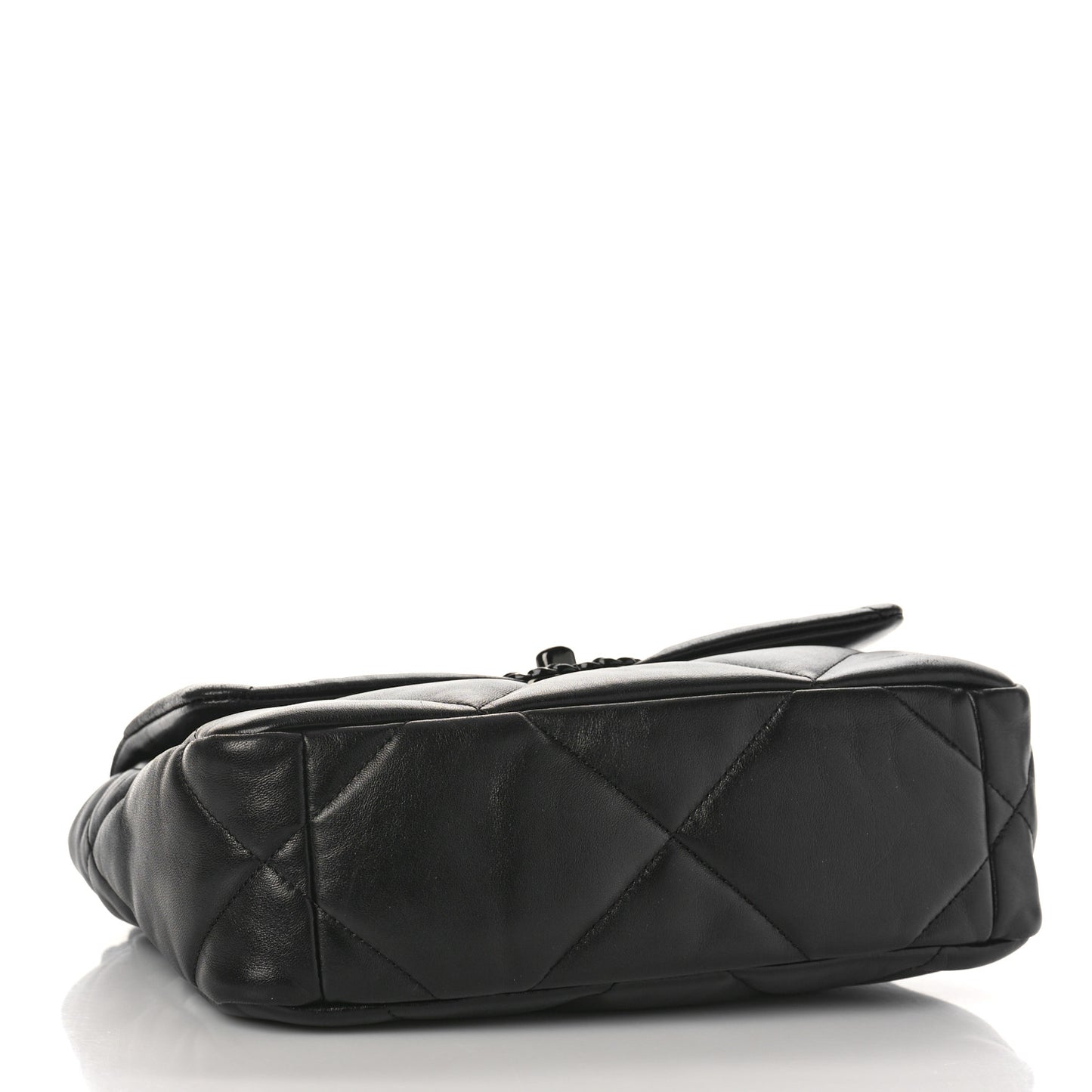 Lambskin Quilted Medium Chanel 19 Flap So Black