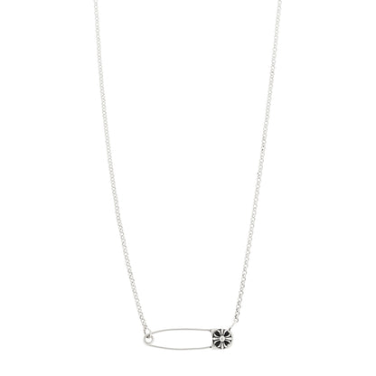 Chrome Hearts Sterling Silver Safety Pin Pendant Necklace 1 of 5