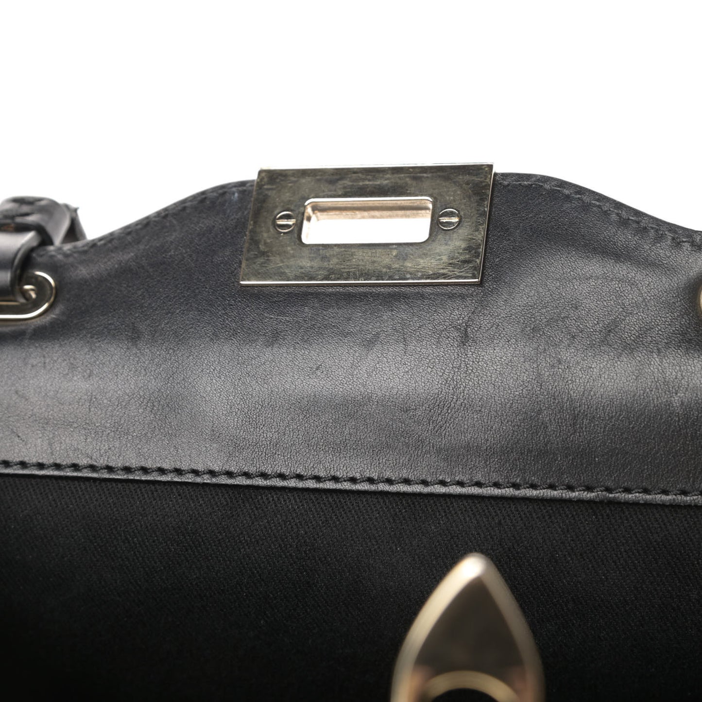 Vitello Small Rockstud Tote Black