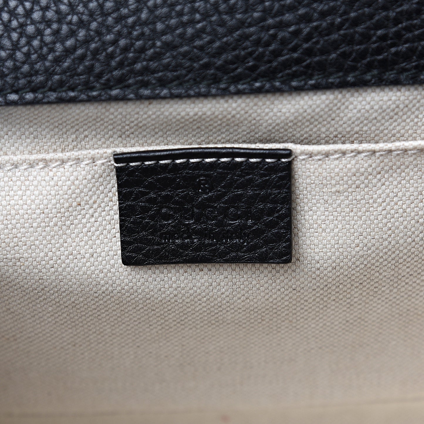 Calfskin Mini GG Marmont Top Handle Bag Black