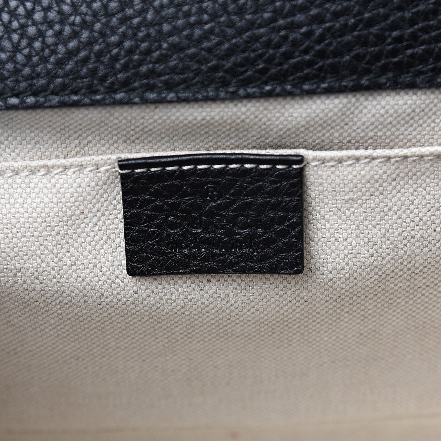 Gucci Calfskin Mini GG Marmont Top Handle Bag Black 5 of 10