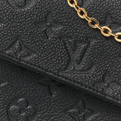Louis Vuitton Empreinte Pochette Felicie Chain Wallet Black 8 of 10