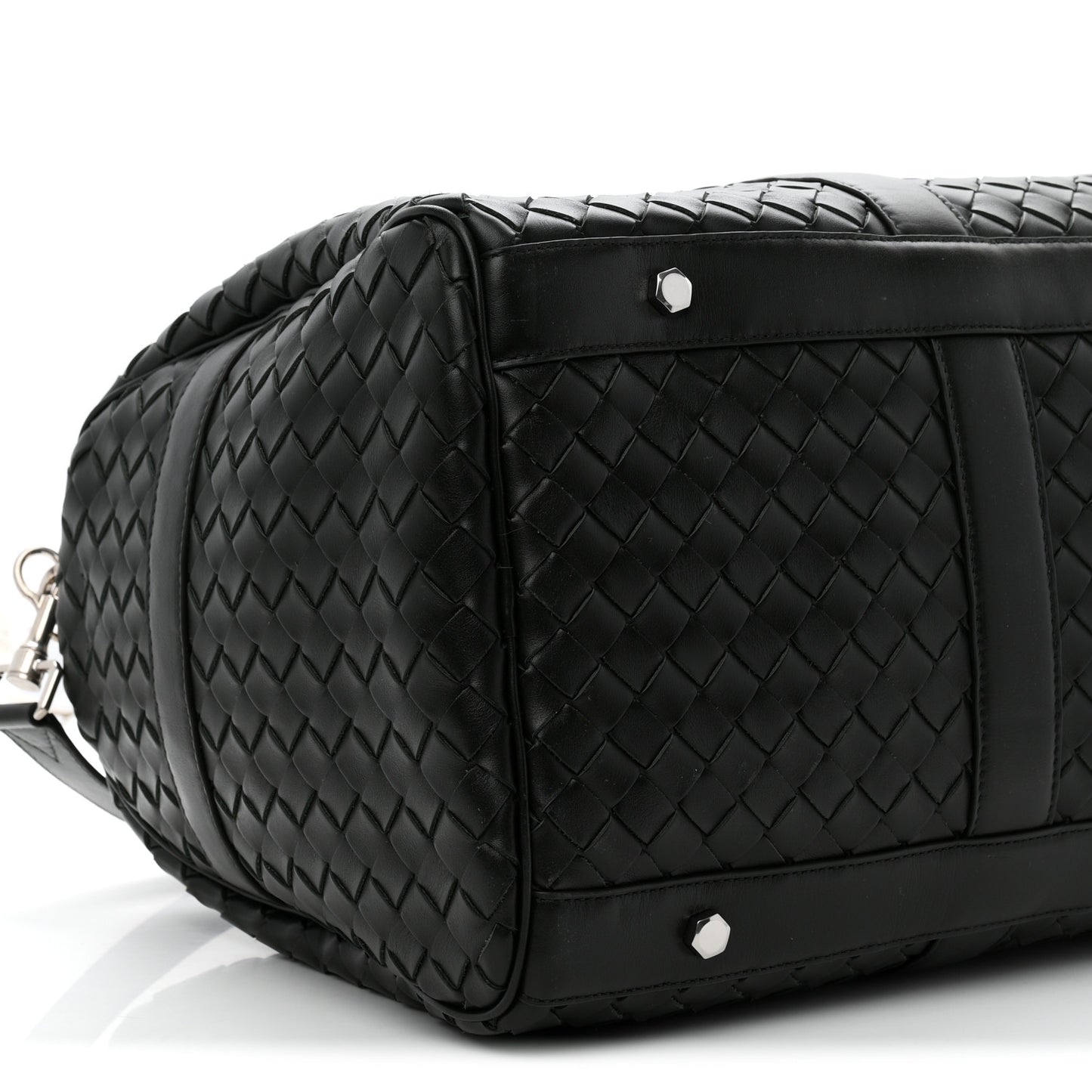 Nappa Intrecciato Duffle Bag Dark Green