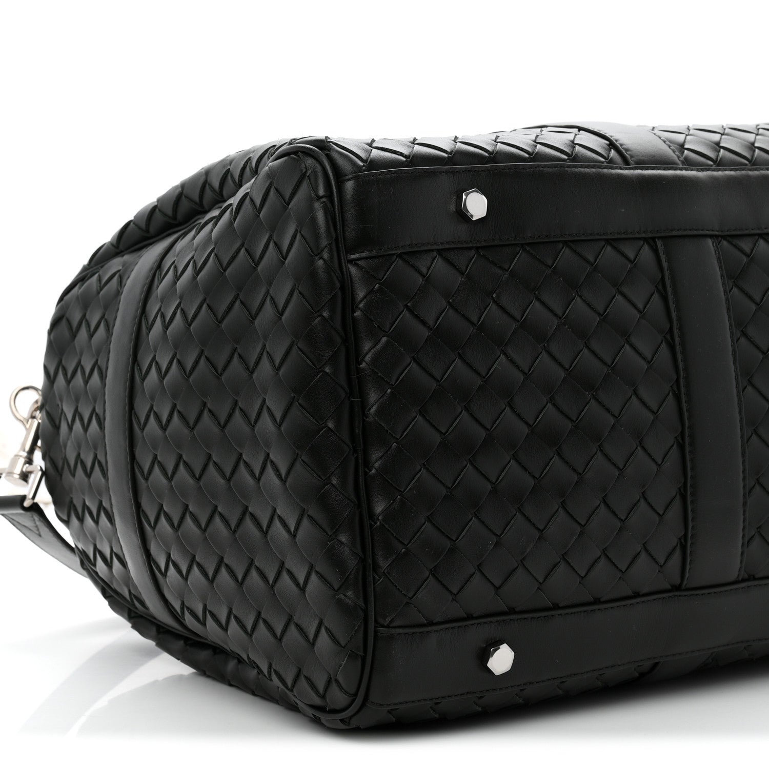 Bottega Veneta Nappa Intrecciato Duffle Bag Dark Green 8 of 9