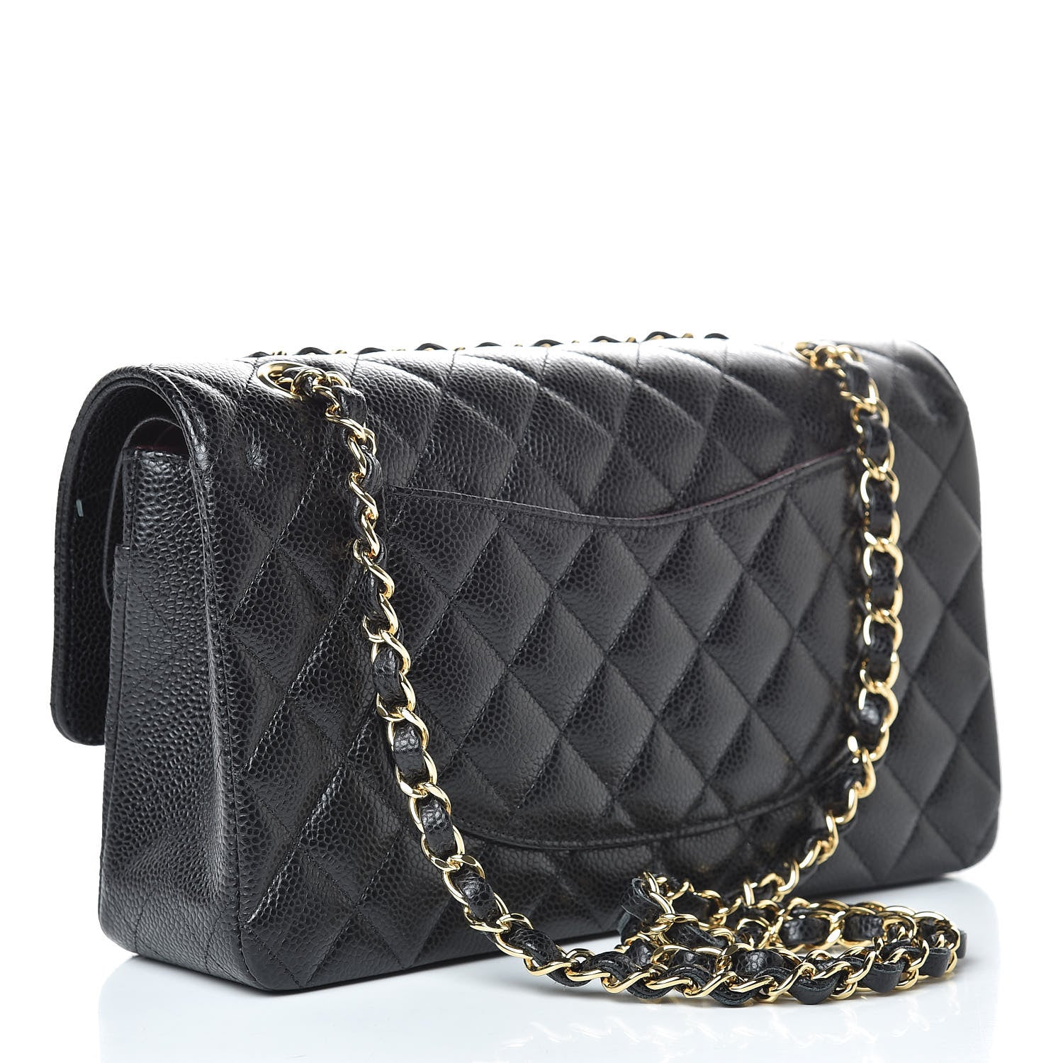 Chanel Caviar Quilted Medium Double Flap Black 3 of 10