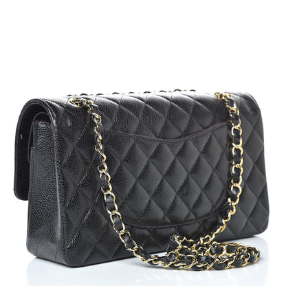 Chanel Caviar Quilted Medium Double Flap Black 3 of 10