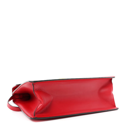 Gucci Calfskin Medium Sylvie Top Handle Bag Hibiscus Red 4 of 11