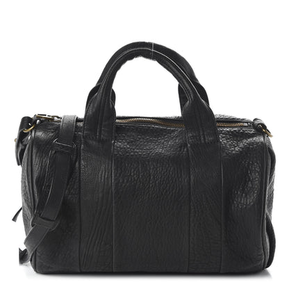 Alexander Wang Pebbled Lambskin Rocco Black Antique Brass Hardware 1 of 9
