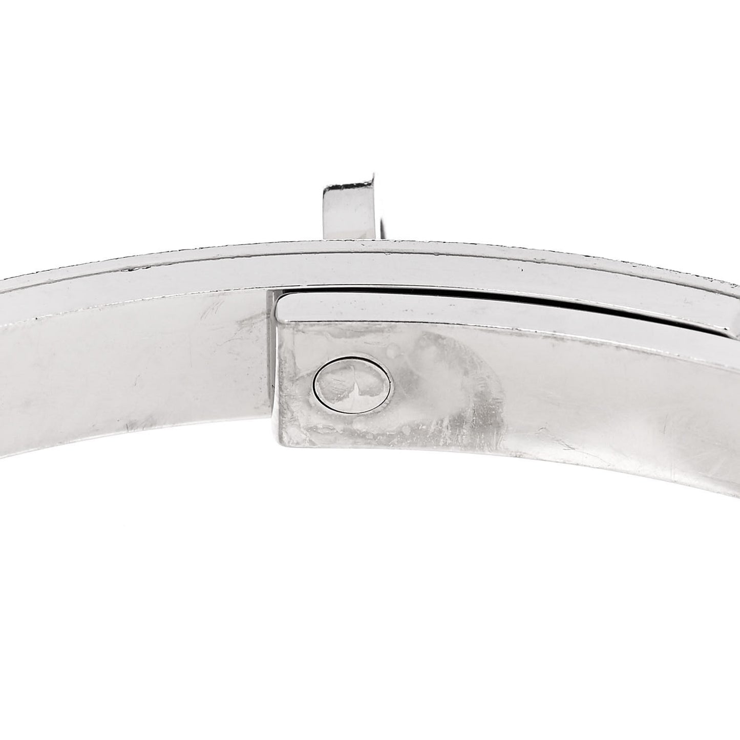 18K White Gold Diamond PM Kelly Pave Bracelet ST
