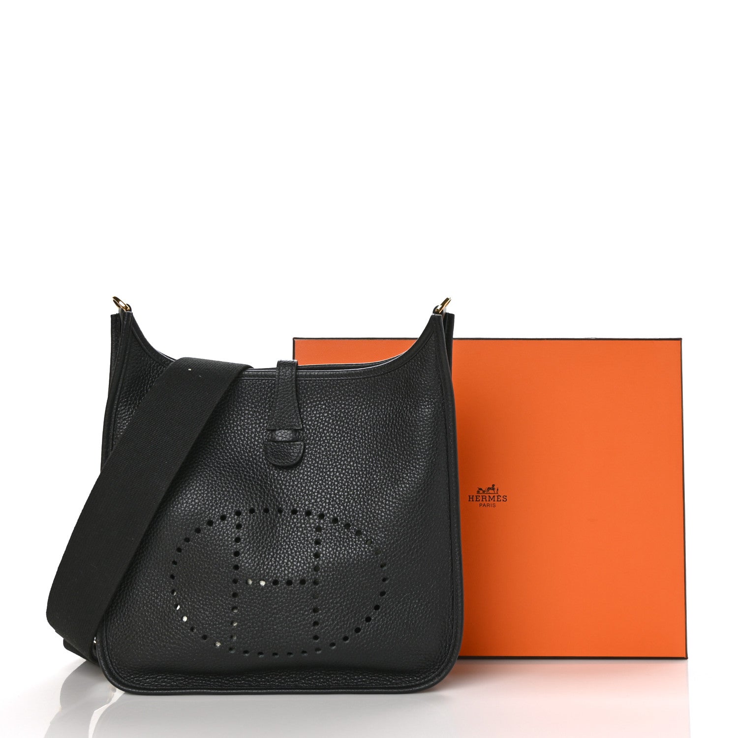 Hermes Taurillon Clemence Evelyne III PM Black 10 of 10