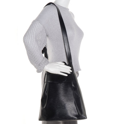 Louis Vuitton Epi Sac D'Epaule GM Black 2 of 8