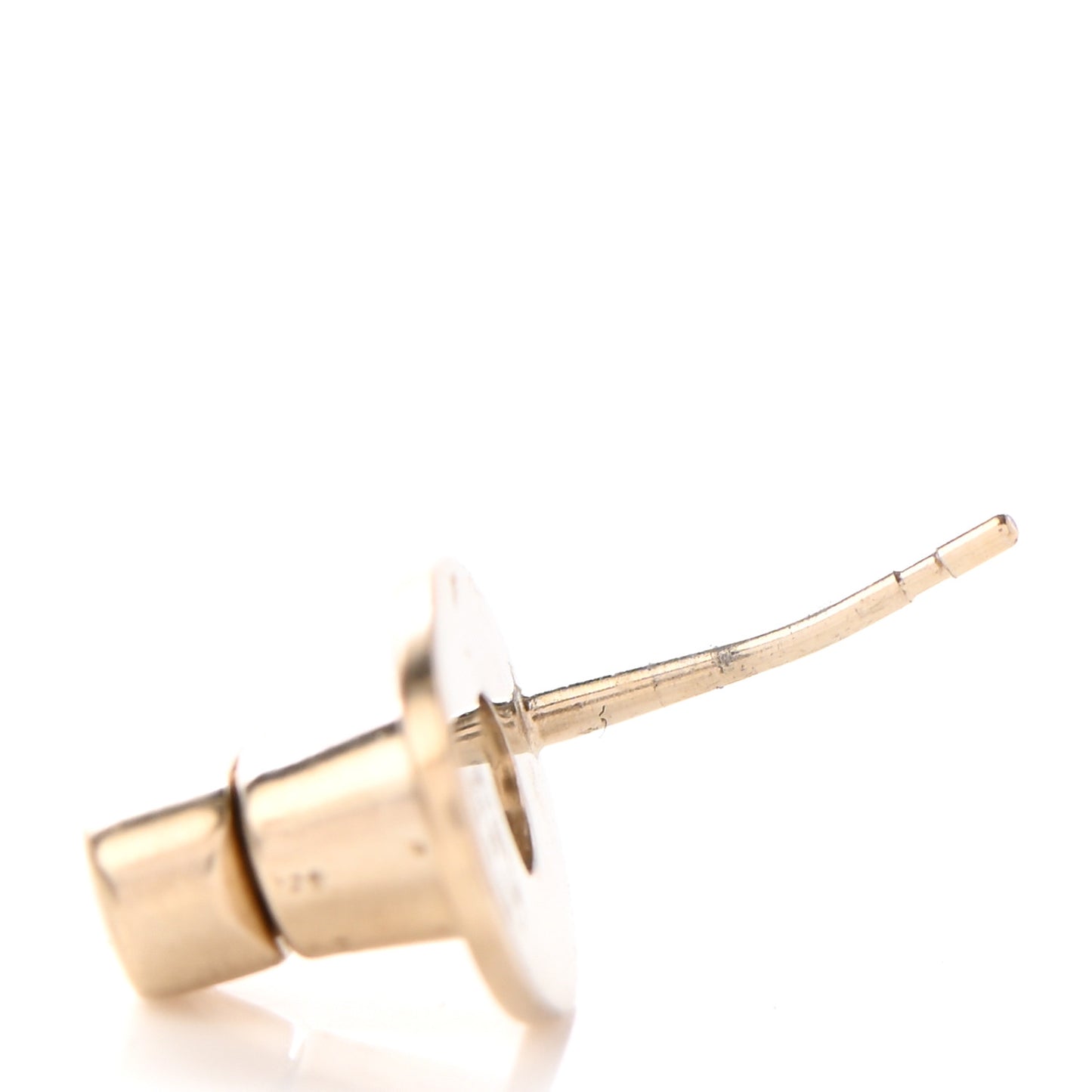 Metal CC Turnlock Interchangeable Earrings Gold