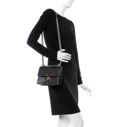 Fendi Vitello Liberty Studded Small Kan I Shoulder Bag Black Multicolor 2 of 7