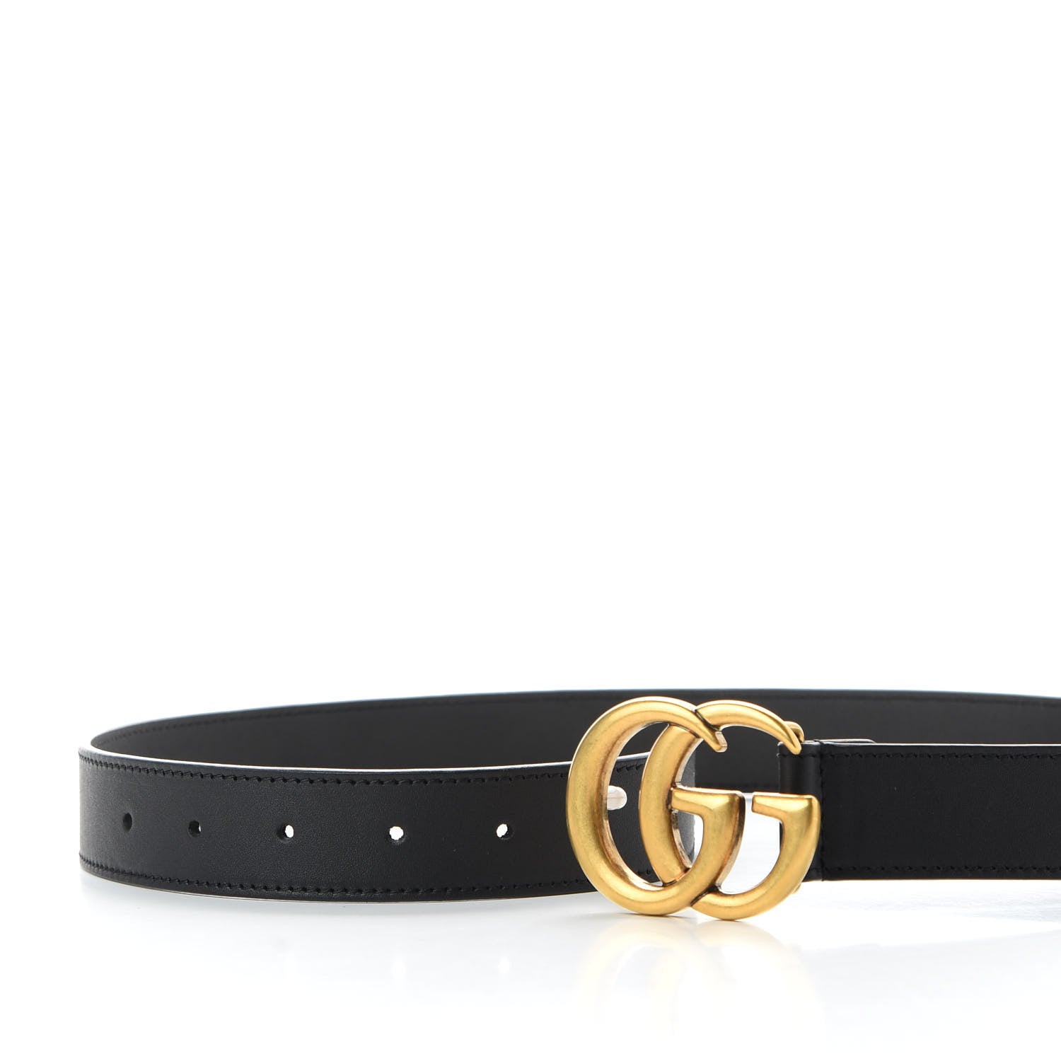 Gucci Calfskin Double G 30mm Belt 75 30 Black 4 of 4