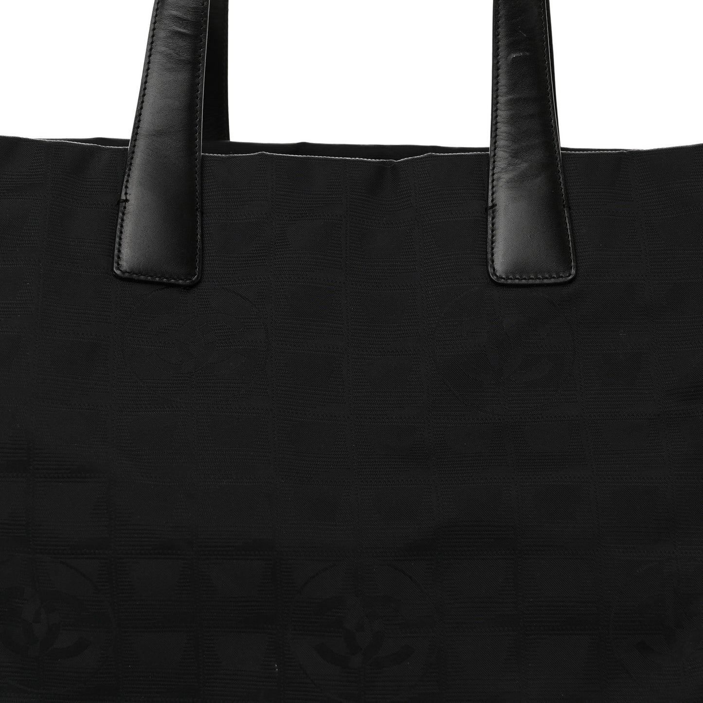 Nylon Large Travel Tote Black