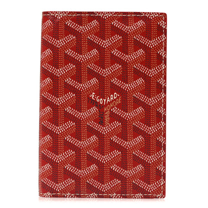 Goyard Goyardine Grenelle Passport Wallet Red 1 of 7