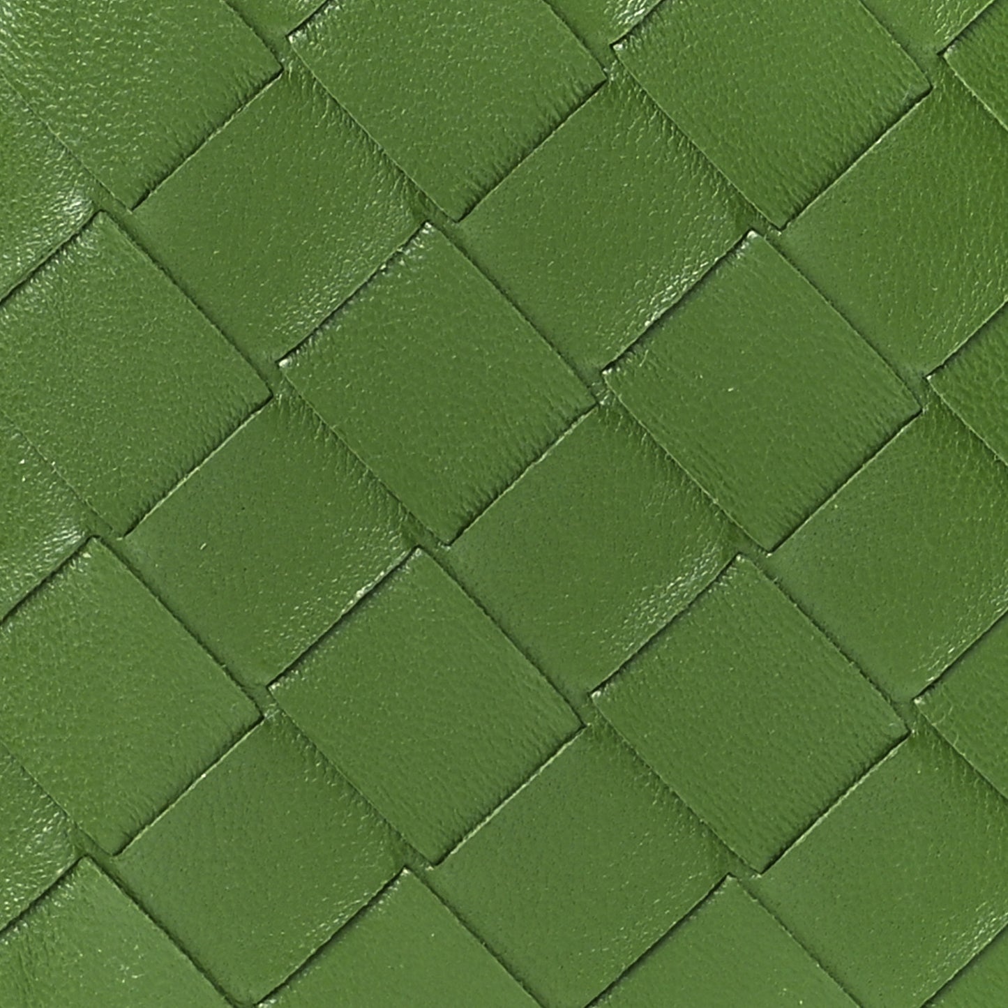 Nappa Intrecciato Card Holder Green