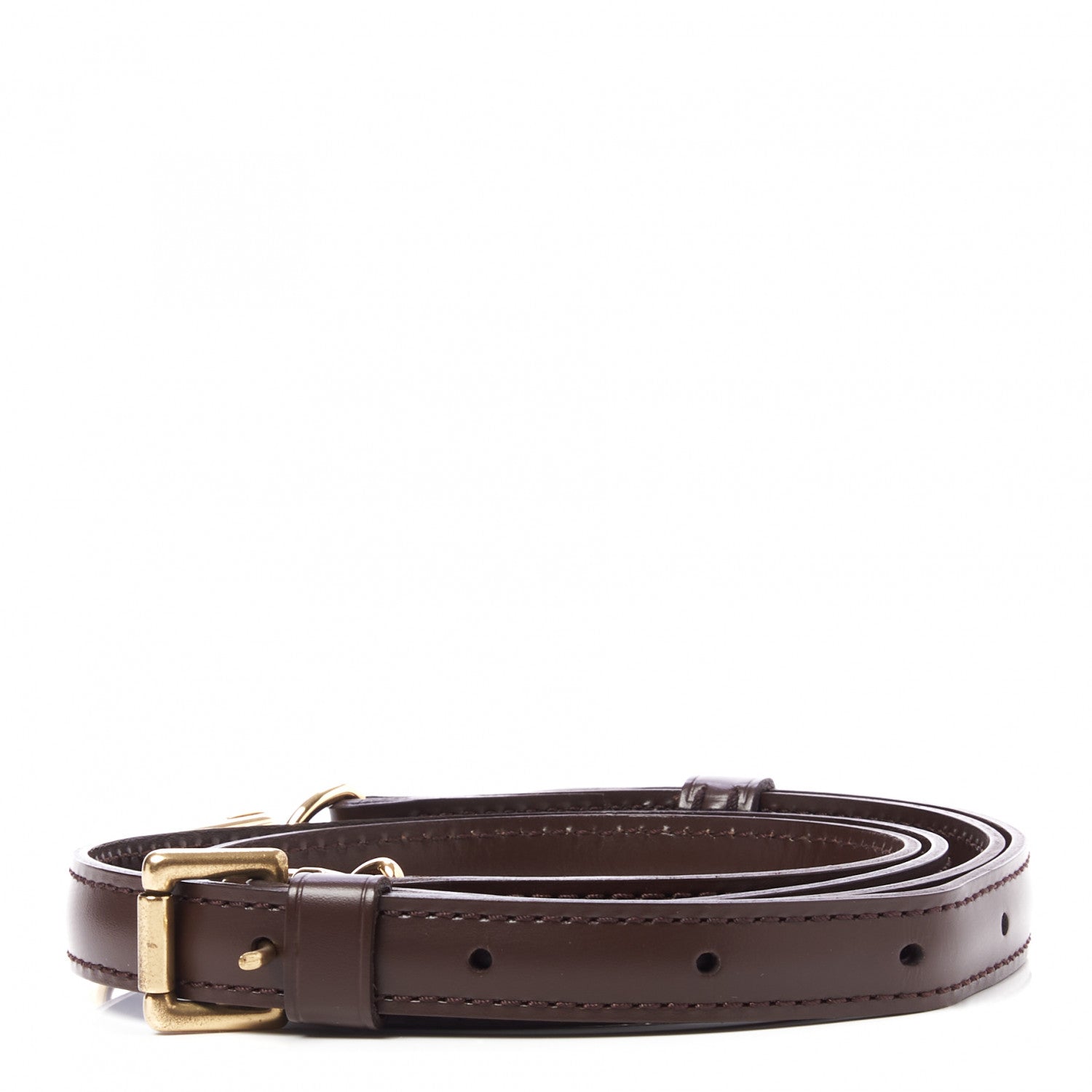 Louis Vuitton Calfskin 16mm Adjustable Shoulder Strap Prune 2 of 4