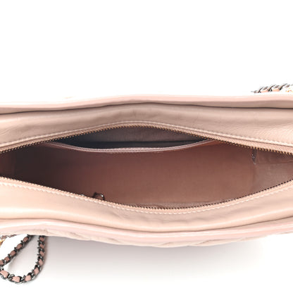 Chanel Aged Calfskin Chevron Quilted Medium Gabrielle Hobo Pink 5 of 9