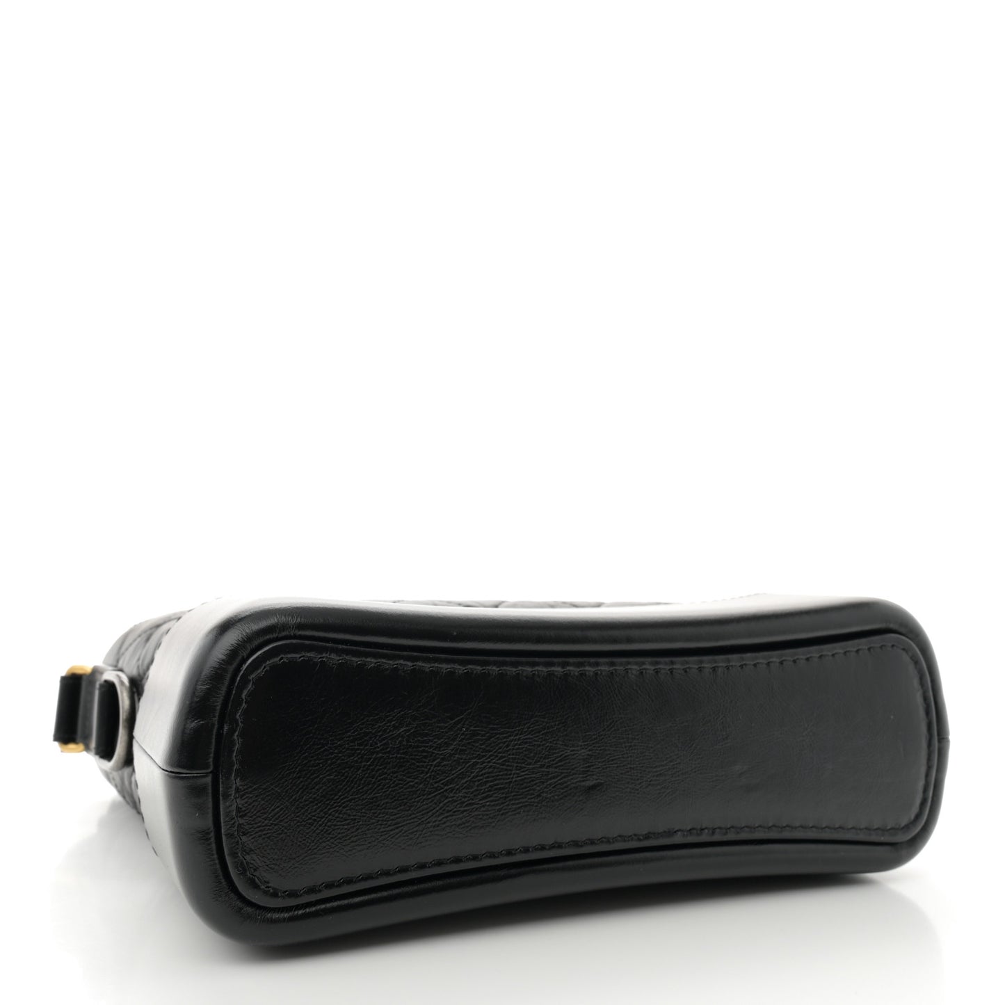 Aged Calfskin Quilted New Medium Gabrielle Hobo Black