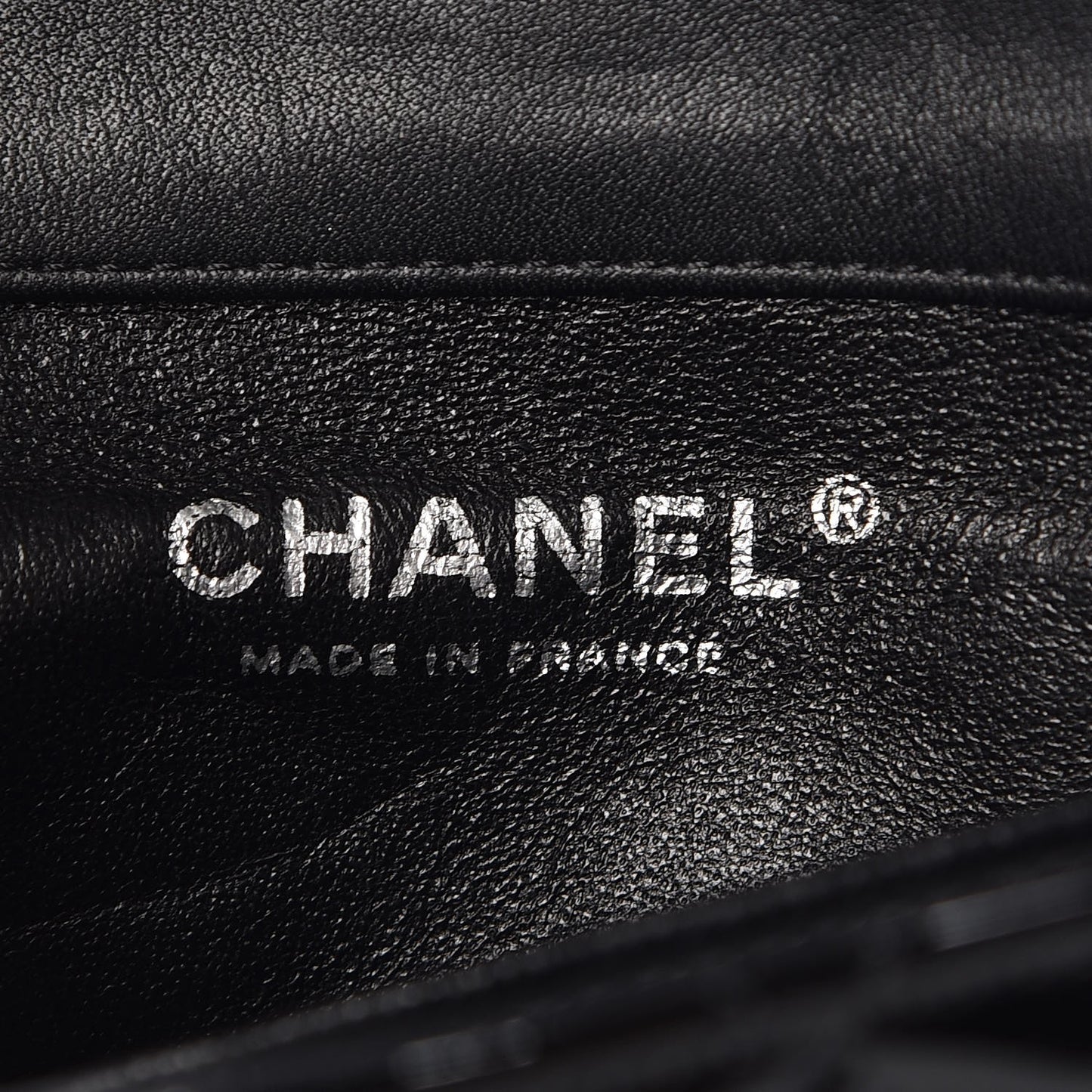 Patent Calfskin Quilted Extra Mini Rectangular Flap Black