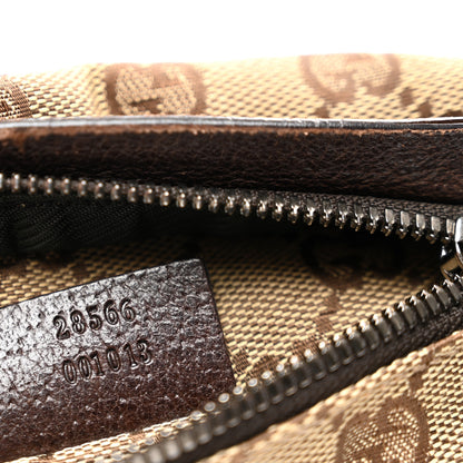 Gucci GG Monogram Double Pocket Belt Bag Dark Brown 7 of 14
