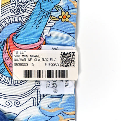 Hermes Silk Sur Mon Nuage Twilly Marine Clair Ciel 3 of 4