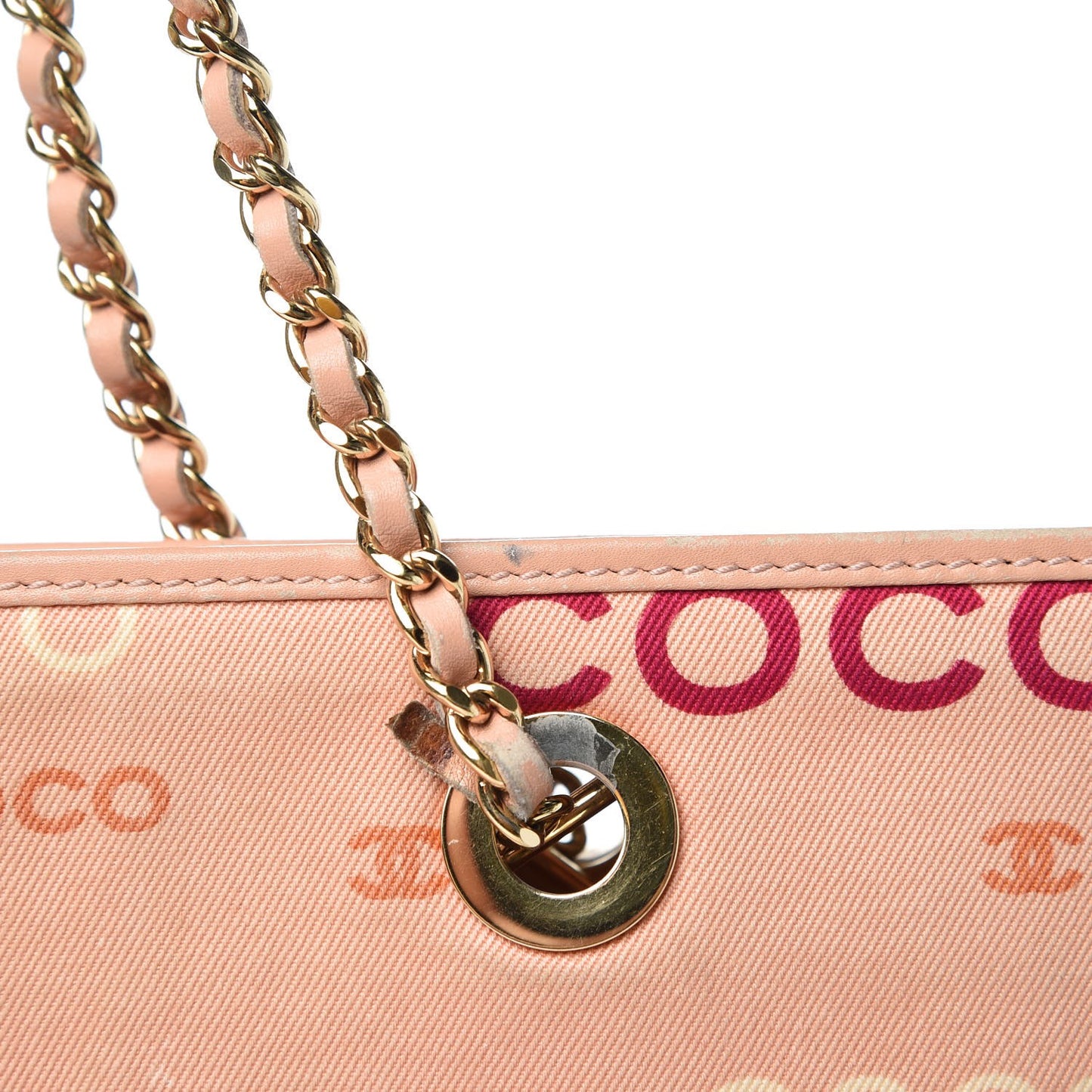 Canvas Coco Shopping Tote Pink