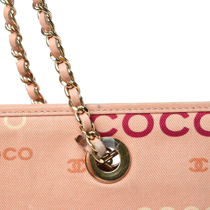 Chanel Canvas Coco Shopping Tote Pink 14 of 14