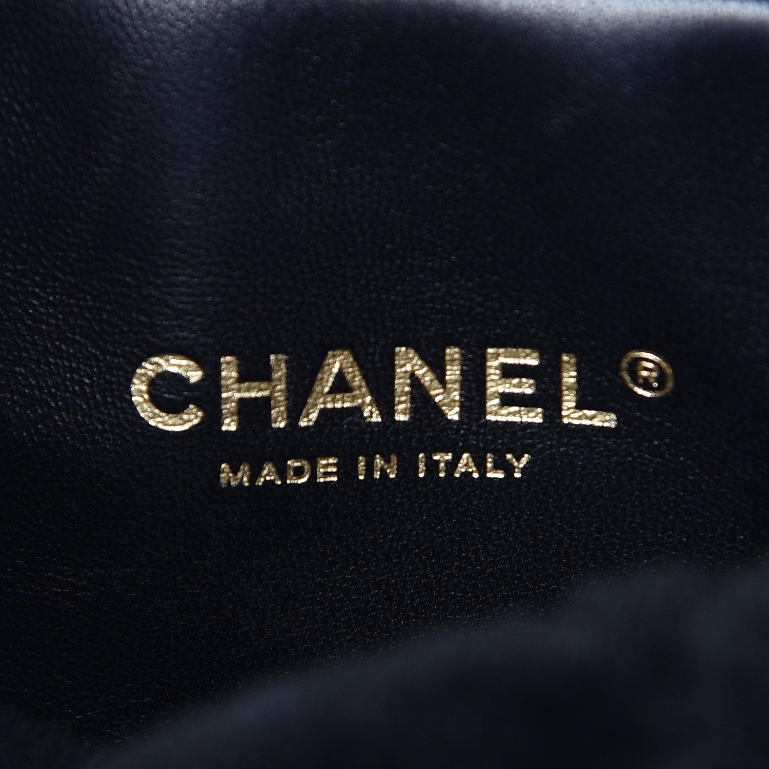 Chanel Lambskin Shearling Quilted CC Backpack Black 7 of 10