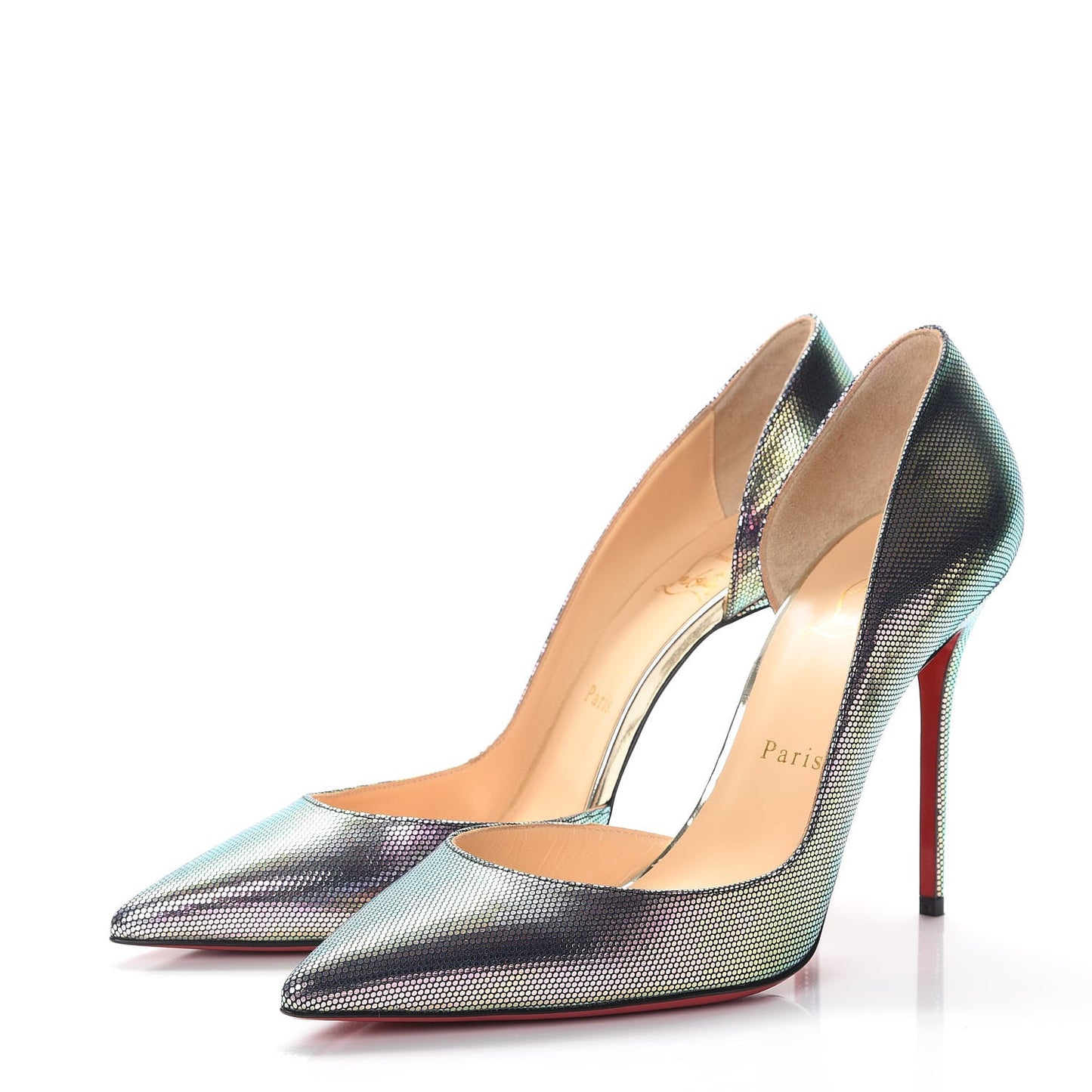 Tissu Scarabe Specchio Iriza 100 Pumps 40 Digital Silver
