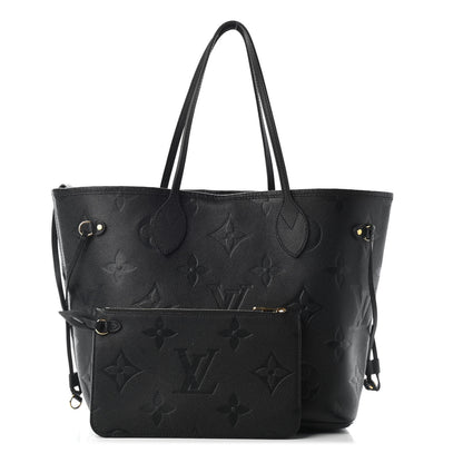 Louis Vuitton Empreinte Monogram Giant Neverfull MM Black 3 of 9