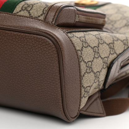 Gucci GG Supreme Monogram Calfskin Web Small Ophidia Day Backpack Beige Ebony New Acero 11 of 11