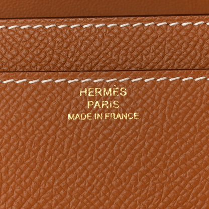 Hermes Epsom Constance Long Wallet To Go Gold 6 of 11