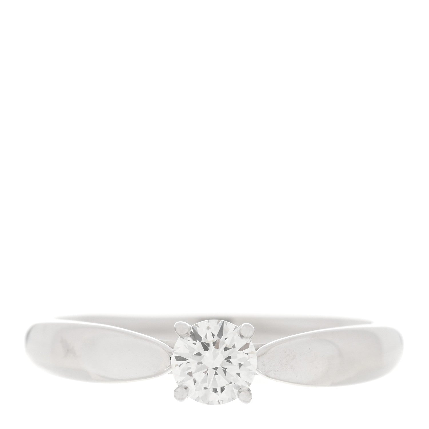 Tiffany Platinum Diamond .27ct Harmony Solitaire Engagement Ring 51 5.75 1 of 6