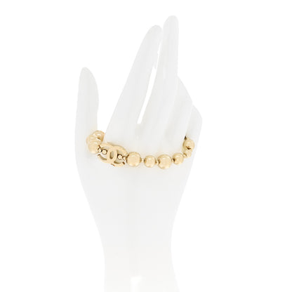 Chanel Metal Beaded CC Bracelet Gold 2 of 5