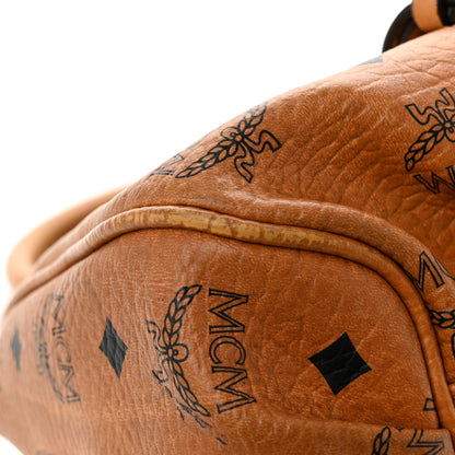 MCM Visetos Boston Bag Cognac 11 of 13